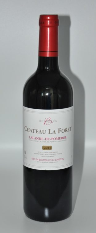 CHATEAU LA FORET, 2015